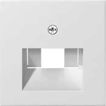 Wall plate / switch cover by Gira model 027027, white, conventional design, 1-piece