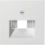 Wall plate / switch cover by Gira model 027027, white, conventional design, 1-piece