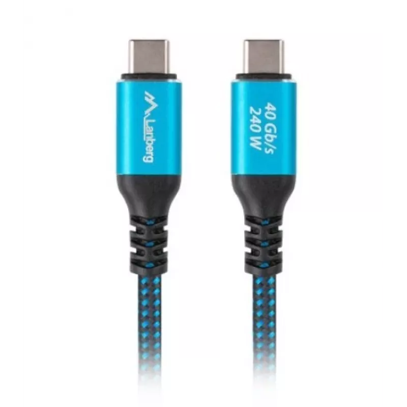 Cable USB-C M/M USB4 1.5M 240W 60HZ Black-Blue