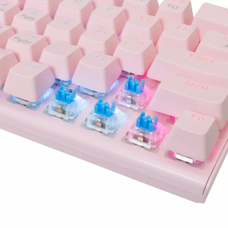 Mechanical Gaming Keyboard White Shark Wakizashi GK-002421V2 Pink US-Blue layout