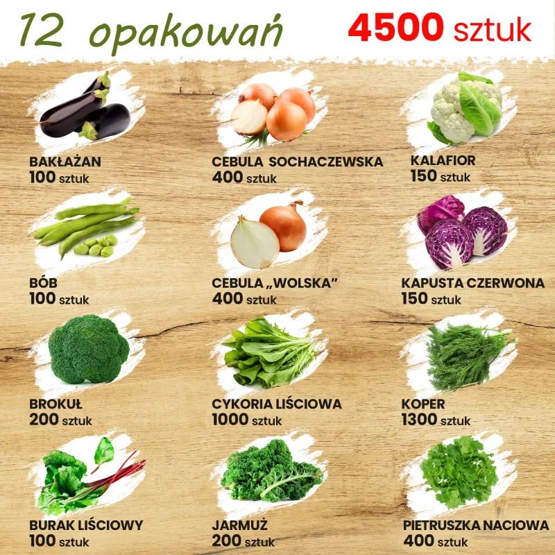 Toraf Vegetable Seed Harmony Set - 12 Packages