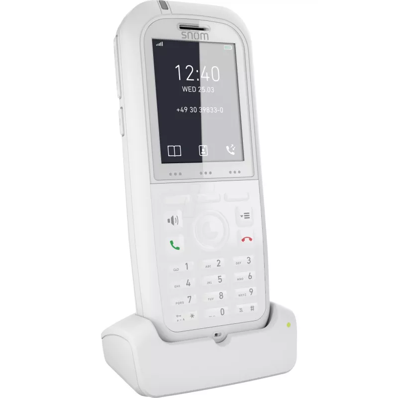 Snom M90 DECT telephone handset Caller ID White
