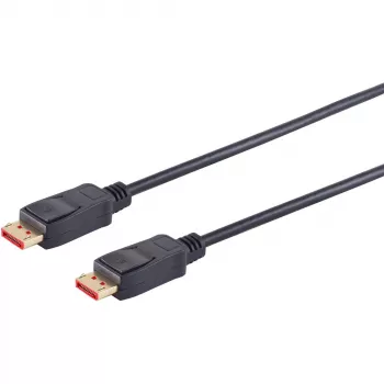 DisplayPort cable S/CONN 10-76015 0.5 m Black