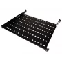 Alantec SA-P-19-1U-650-4-C-02 19-inch 1U Fixed Rack Shelf, 650mm Depth, 4-Point Mounting, Black