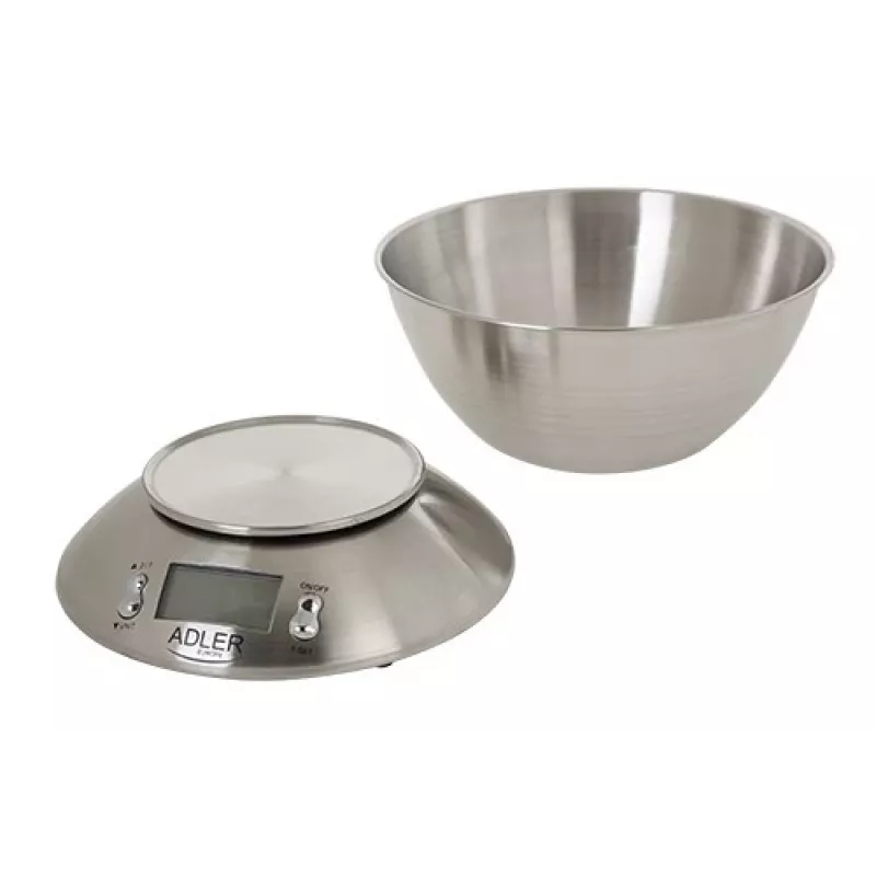 Adler AD 3134 Electronic kitchen scale Stainless steel Round