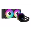 All-in-one liquid cooler DeepCool LS520 SE — 3x 120 mm fans, 280x120x27 mm aluminum radiator, 41 cm tubes, copper base, RGB