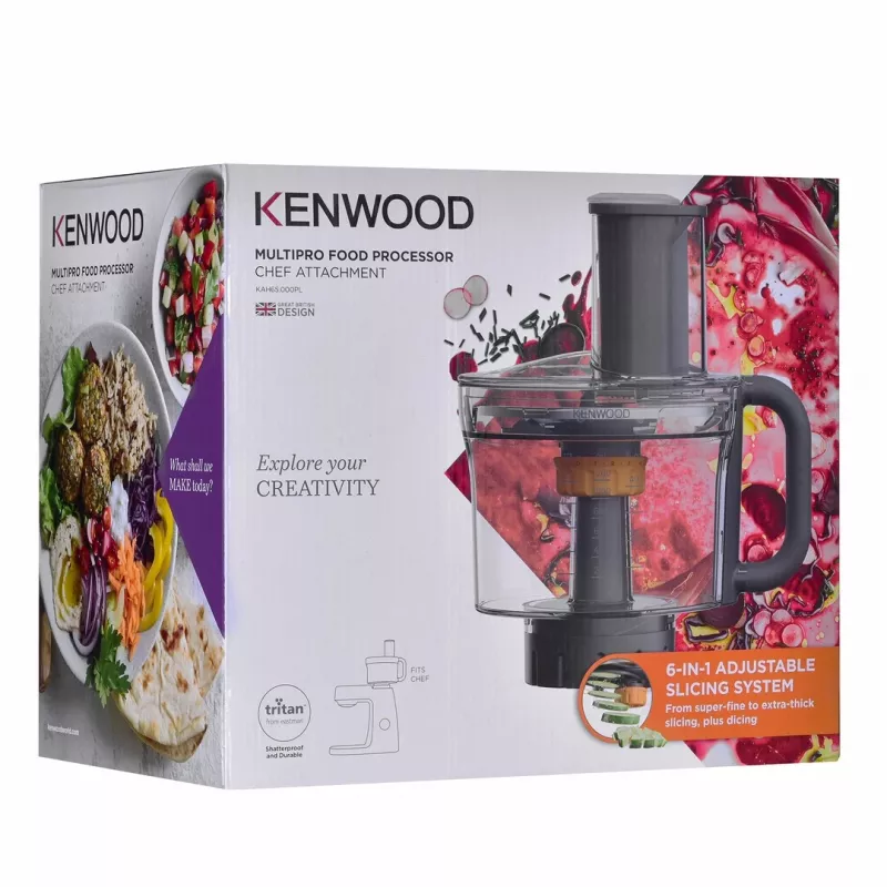 Blender attachment Kenwood KAH65.000PL — 1.2 L bowl, black transparent