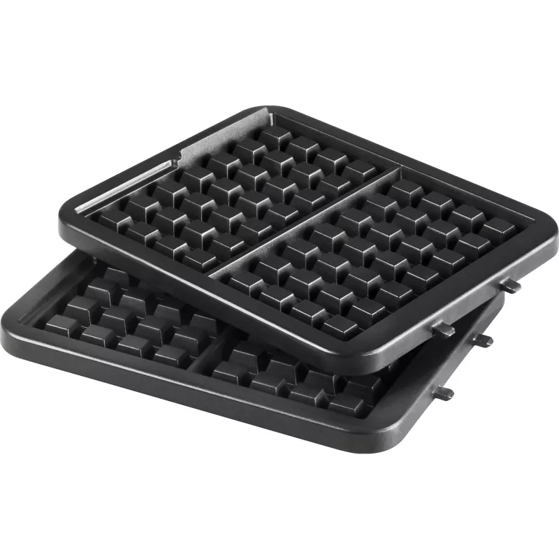 Tefal WM756D waffle iron 2 waffle(s) 1200 W Black, Stainless steel