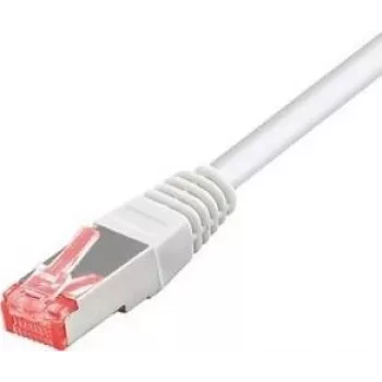 Tecline exertis Connect - Patch-Cable - RJ-45 (M) to RJ-45 (M) - 10 m - SSTP-Cable - CAT 6 - Halogen-Free - White (71510W)