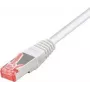 Tecline exertis Connect - Patch-Cable - RJ-45 (M) to RJ-45 (M) - 10 m - SSTP-Cable - CAT 6 - Halogen-Free - White (71510W)