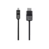 Mini DisplayPort to HDTV Cable, 1.8 m, Mini DisplayPort, HDMI, Male, Male, Black