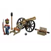 French Artilleryman with Cannon Building Blocks Set, 97 Pieces