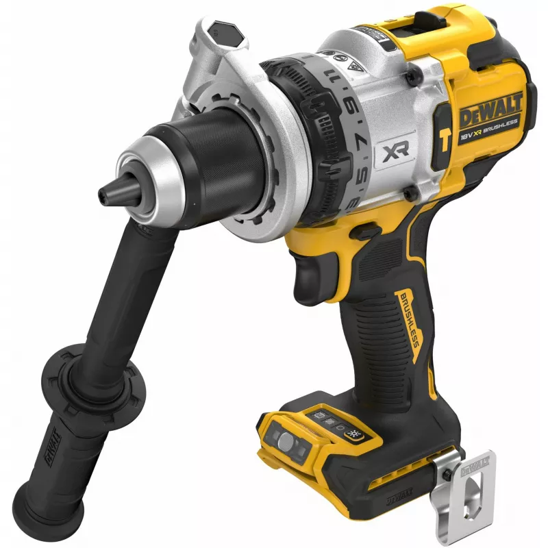 Cordless Drill DeWalt DCD1007NT-XJ, 18V Brushless, 3‑Gear, 2250 RPM, Keyless Chuck (1.5–13 mm), 1.85 kg