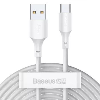 USB cable Baseus TZCATZJ-02 1.5 m USB A USB C White