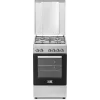 Gas hob and electric oven SIMFER 5405SERGG, stainless steel, 4 zones, 50 cm