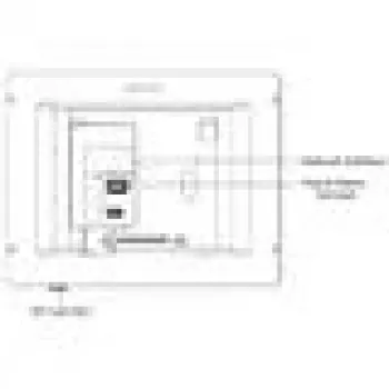 Video intercom Hikvision DS-KH8350-TE1 7 inch IPS touchscreen, PoE, SIP, MicroSD slot, 1024×600, Aluminium housing, Black