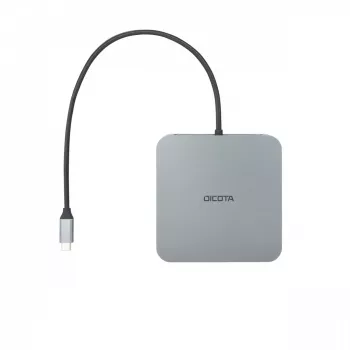 DICOTA D32057 USB Type-C Hub 10000 Mbit/s Silver