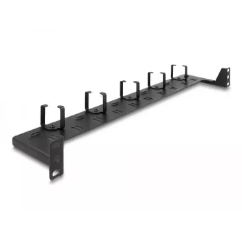 DeLOCK 19 inch Fiber Optic Routing Panel 1U black Rack mounting 1U