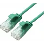 ROLINE GREEN UTP Patch Cable Cat.6A (Class EA), LSOH, slim, Green, 1,5 m (21.44.3934)