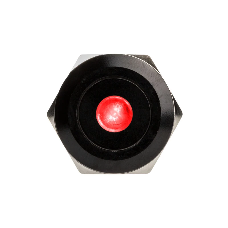 DimasTech vandal-proof push button 22 mm Blackline Dot RGB PD223