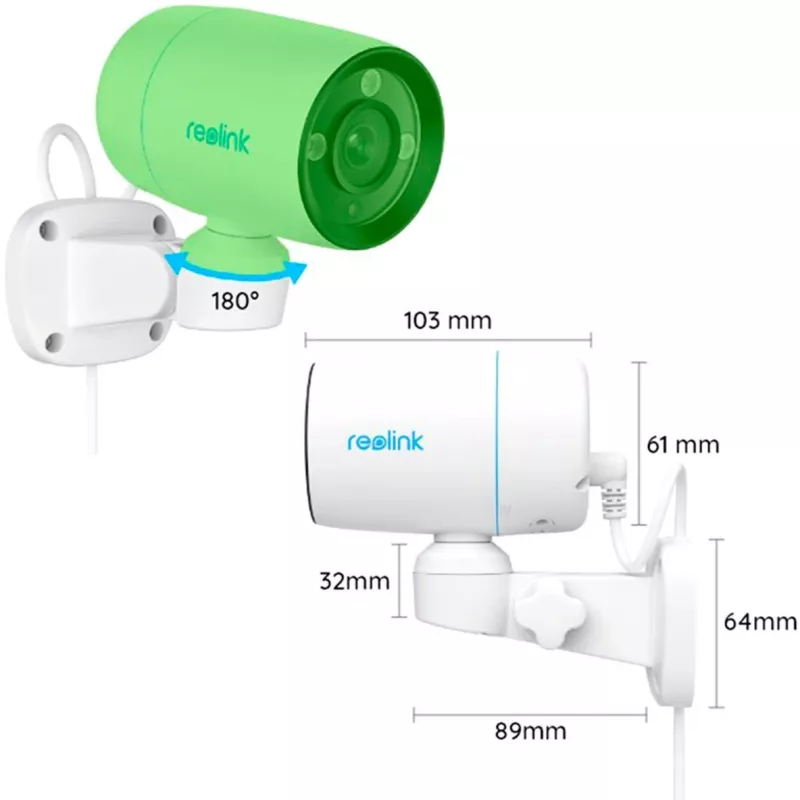PoE Camera Reolink P330P 4MP — Night Vision, Motion Detection