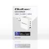 Charger QOLTEC 51828 140W GaN 3×USB‑C PD + 1×USB‑A QC 3.0 – multiport fast charger