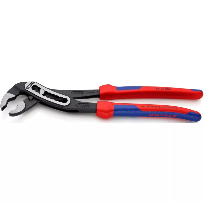KNIPEX 88 02 300 - Groove and spring pliers - 7 cm - 6 cm - Steel - Plastic - Blue/Red