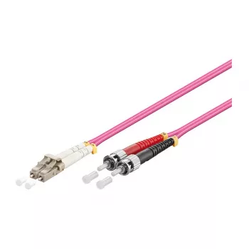 Patch Cable LWL Duplex OM4 (Multimode, 50/125) LC/ST, LSZH, reversible polarity, 7,5m, Good Connections®