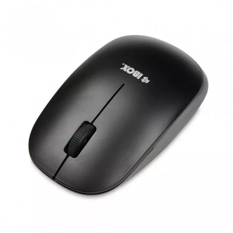IBOX Desktop Kit Pro wireless keyboard and mouse, QWERTY full-size 104 keys, 2.4 GHz, 1200 DPI, black