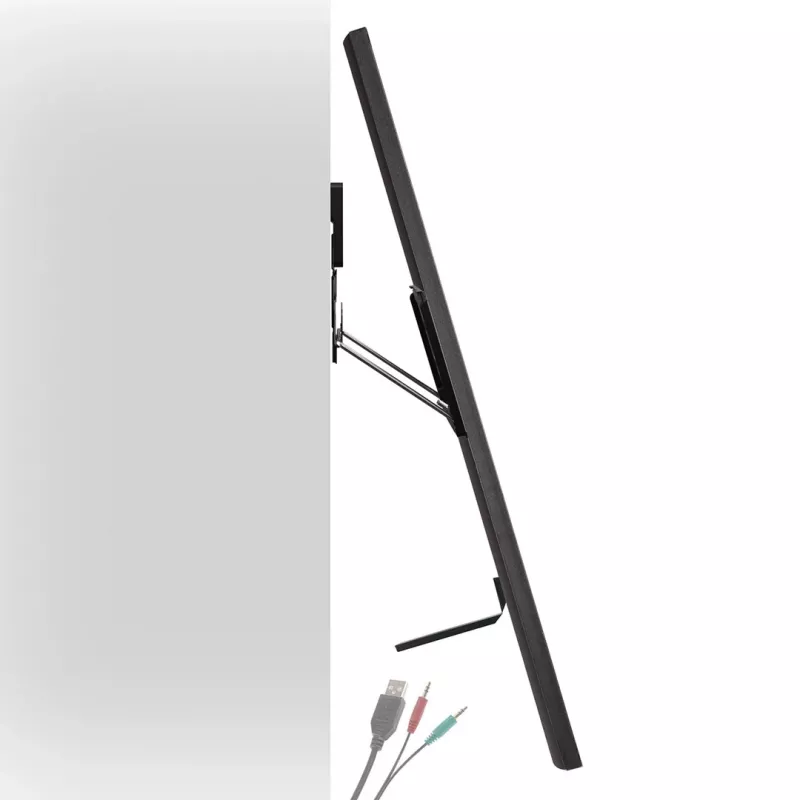 Maclean MC-481 Ultra Flat Slim TV wall mount Bracket Holder for 37-80 Flat Curved up to 75kg Max. VESA 600x400 Universal TV Mount Holde