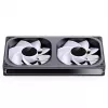 Jonsbo ZB-240BR 120mm Reverse Blade ARGB PWM 2-Pack Case Fans - Black