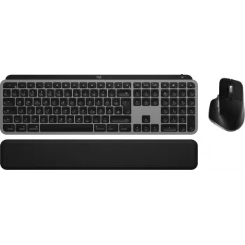 Logitech MX Keys S Combo for Mac, Wireless, DE-Layout Keyboard and Mouse Set, macOS-optimised buttons and functions
