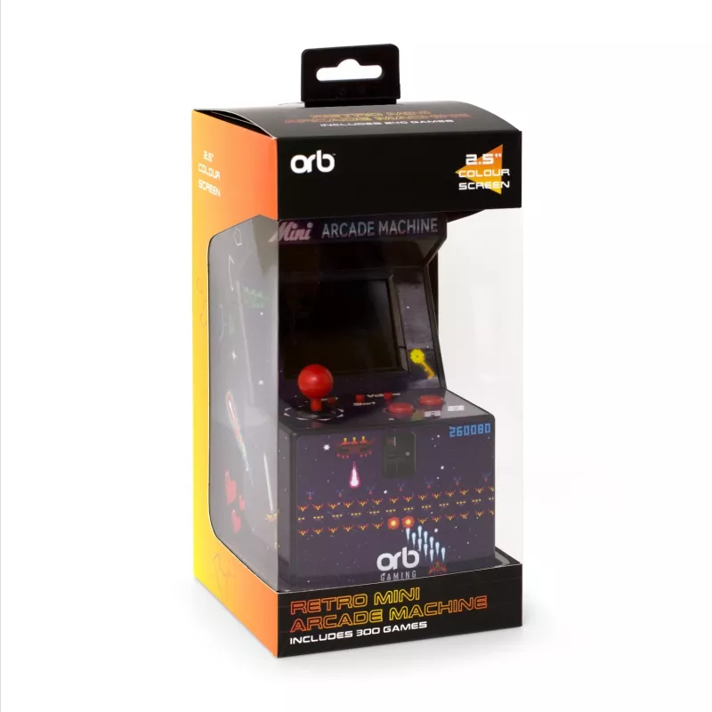 Thumbs Up ORB Mini Arcade Machine, Aufrecht stehender Arkadenschrank, Boys/Girls, 6 Years, 6,35 cm (2.5 inch), TFT, Multicolour