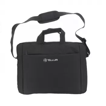 Laptop bag Tellur TLL611312 for 15.6-inch laptops, Cozy Black, padded compartment, zippered pockets