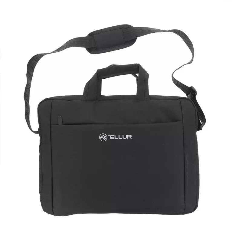 Laptop bag Tellur TLL611312 for 15.6-inch laptops, Cozy Black, padded compartment, zippered pockets