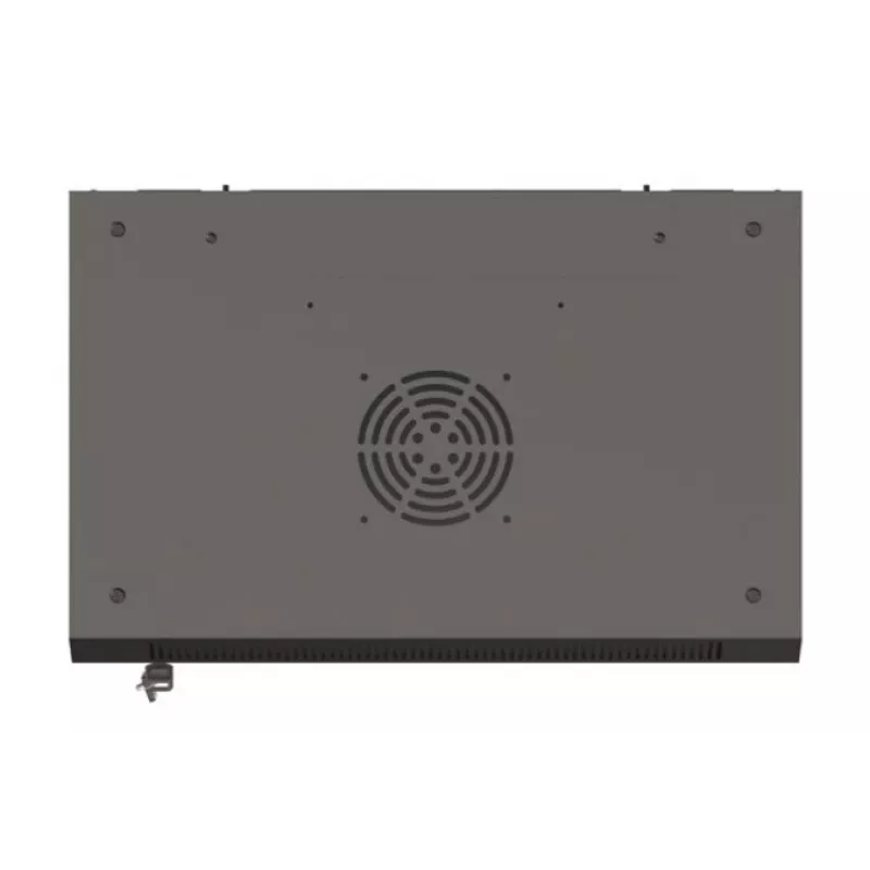 Wall-mounted rack cabinet LANBERG WF03-5304-10B 19 inch 4U black, glass door