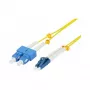 Synergy 21 LWL-2-Faser-Patchk. 2mtr.LC-SC 9/125um OS2 AD 2mm flexible Knickschutztülle - Single- bzw. Monomode-Faser - 2 m