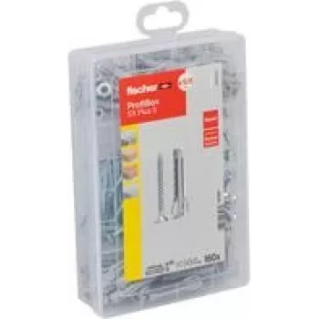 fischer Professional-Box - SX Plus+ S Wall Plug- and Screws-assortment O 4.5/5/6/8 mm x 30/40/55 mm (567897)