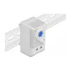 Thermostat DELOCK 66823, plastic housing IP20, 30 W, 250 V, 10 A, 43×60×33 mm, blue/grey