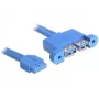 USB Cable DeLOCK 82941 USB 3.2 Gen 1 0.45 m 2 x USB A Blue