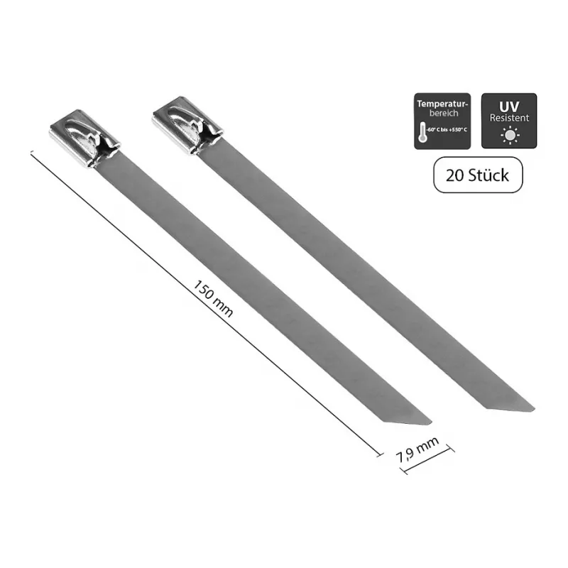 Good Connections Stainless Steel-Cable Tie 150mmx7,9mm 20 pc(s)