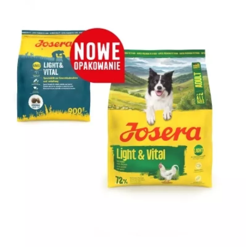 Dry dog food JOSERA Adult Light & Vital 3 kg — low calorie complete adult nutrition, chicken, 29% protein