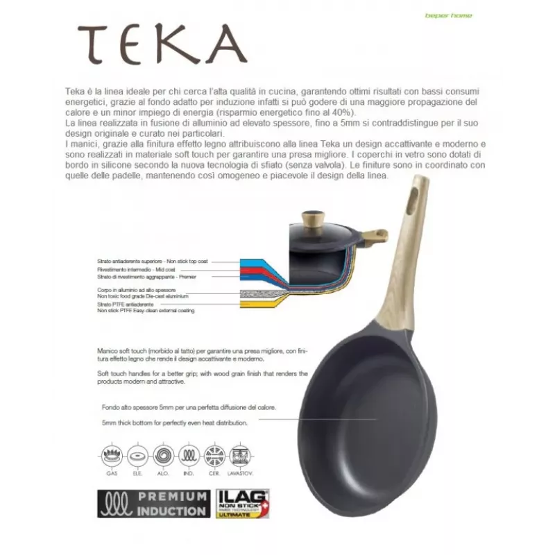 Round Pan Beper PE.165 Black