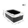 Open litter box rotho Bonnie Cat 572×393×209 mm, technopolymer, 30 L, black/grey