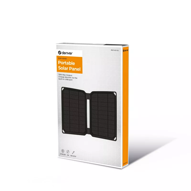 Solar panel Denver PPS-42000 10 W Monocrystalline silicon USB