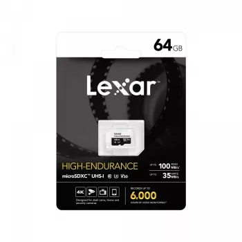 microSD High Endurance card 64GB C10 A1 U1 V30 100/35MB/s