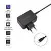 Mobile device charger QOLTEC 51024 — Universal AC indoor charger, 65W PD, 20V/3.25A, 1.2m cable, Black
