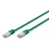 Network Cable Digitus CAT 5e SF/UTP RJ-45 0.5m Green