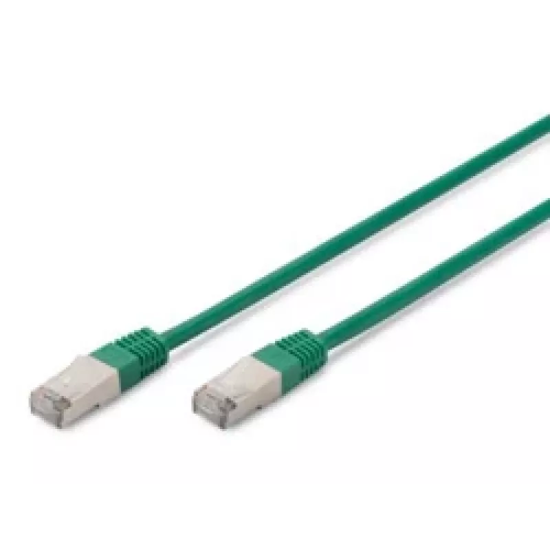 Network Cable Digitus CAT 5e SF/UTP RJ-45 0.5m Green