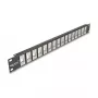 DeLOCK 19 inch Keystone Patch Panel 16 port 1U black